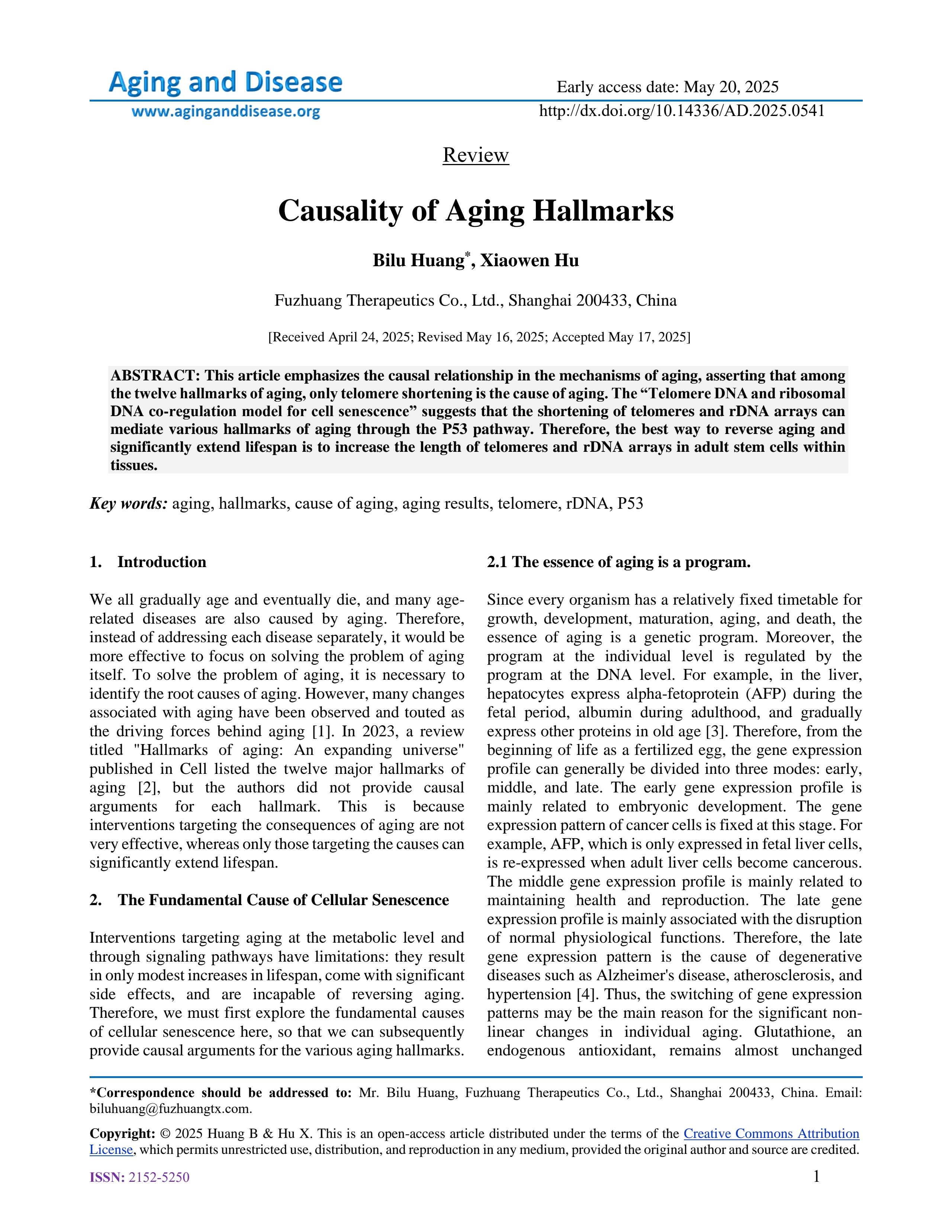 2025 Aging Hallmarks Paper